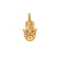 Mother-of-Pearl Hand Silhouette Charm