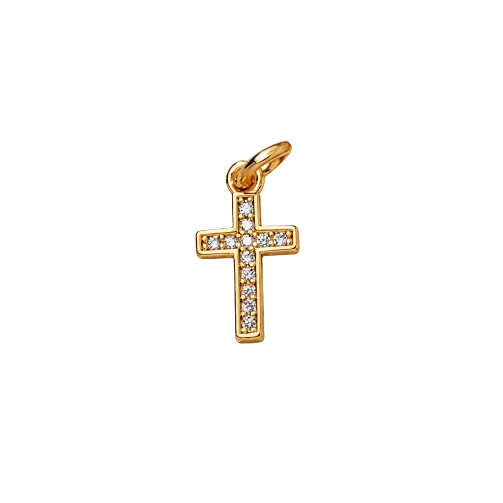 Crystal Cross Charm